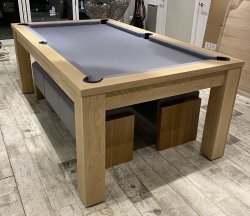 The Elixir Natural Oak Pool Dining Table - 6ft or 7ft