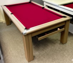 4-6 Week Delivery - Modern Classic Pool Dining Table in Driftwoood - 6ft or 7ft