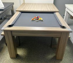 4-6 Week Delivery - Modern Classic Pool Dining Table in Driftwoood - 6ft or 7ft
