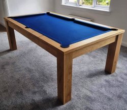 The Elixir Natural Oak Pool Dining Table - 6ft or 7ft