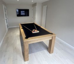 The Elixir Natural Oak Pool Dining Table - 6ft or 7ft