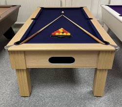 Optima Paris Light Oak Slate Bed Pool Table