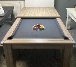 4-6 Week Delivery - Modern Classic Pool Dining Table in Driftwoood - 6ft or 7ft