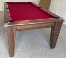 1-3 Week Delivery - Gatley Classic Dark Walnut Pool Dining Table - 6ft or 7ft