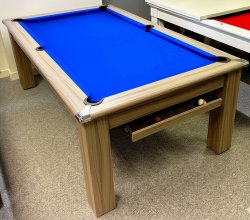 4-6 Week Delivery - Modern Classic Pool Dining Table in Driftwoood - 6ft or 7ft