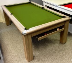 4-6 Week Delivery - Modern Classic Pool Dining Table in Driftwoood - 6ft or 7ft