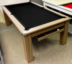 4-6 Week Delivery - Modern Classic Pool Dining Table in Driftwoood - 6ft or 7ft