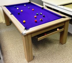 4-6 Week Delivery - Modern Classic Pool Dining Table in Driftwoood - 6ft or 7ft
