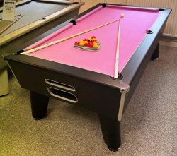 Optima Classic Black Slate Bed Pool Table - 6ft or 7ft