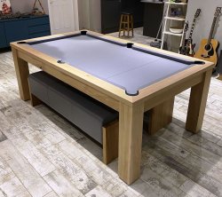 The Elixir Natural Oak Pool Dining Table - 6ft or 7ft