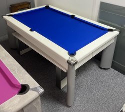 DPT Fusion White Pool Dining Table - 6ft or 7ft Size