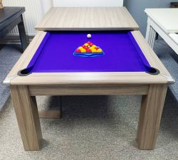 4-6 Week Delivery - Modern Classic Pool Dining Table in Driftwoood - 6ft or 7ft