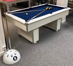4-6 Week Delivery - Classic Slimline White Pool Table - 6ft Size