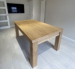 The Elixir Natural Oak Pool Dining Table - 6ft or 7ft