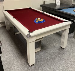 Pre Xmas Delivery - 7ft White Gatley Traditional Pool Diner