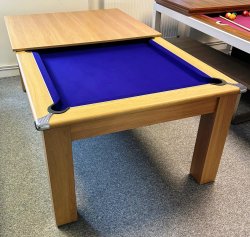4-6 Week Delivery - Modern Classic Oak Pool Dining Table - 6ft or 7ft