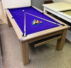 4-6 Week Delivery - Modern Classic Pool Dining Table in Driftwoood - 6ft or 7ft