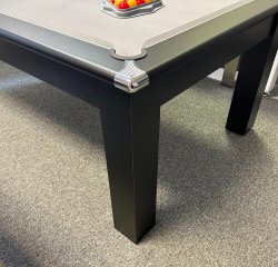 4-6 Week Delivery - Modern Classic Black Pool Dining Table - 6ft or 7ft