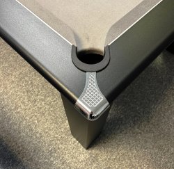 4-6 Week Delivery - Modern Classic Black Pool Dining Table - 6ft or 7ft