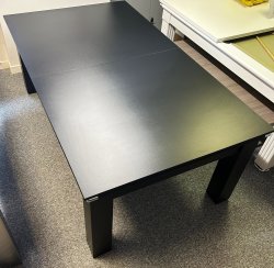 4-6 Week Delivery - Modern Classic Black Pool Dining Table - 6ft or 7ft