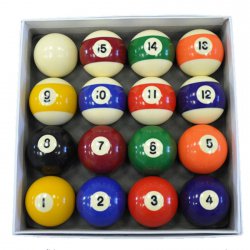 Pool Balls Spots and Stripes 2 Inch UK Set