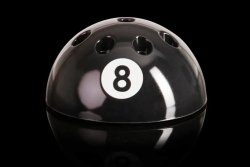 SALE - Pool Table 8 Ball Cue Rack - Black, White, Silver Red