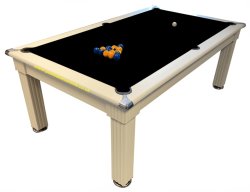 Traditional Pool Dining Table in White - 6ft or 7ft.