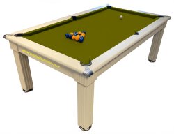 Traditional Pool Dining Table in White - 6ft or 7ft.