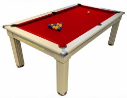 Traditional Pool Dining Table in White - 6ft or 7ft.