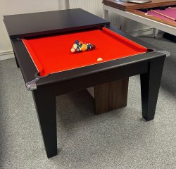 4-6 Week Delivery - Classic Slate Bed Pool Dining Table in Black - 6ft or 7ft