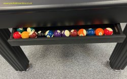 Traditional Pool Dining Table in Black - 6ft and 7ft Sizes