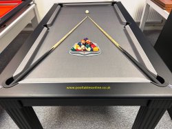Traditional Pool Dining Table in Black - 6ft and 7ft Sizes