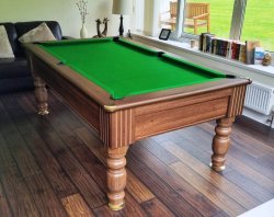 1-3 Week Delivery - 7ft Optima Monaco Dark Walnut Pool Table