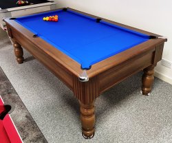 1-3 Week Delivery - 7ft Optima Monaco Dark Walnut Pool Table