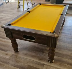 1-3 Week Delivery - 7ft Optima Monaco Dark Walnut Pool Table
