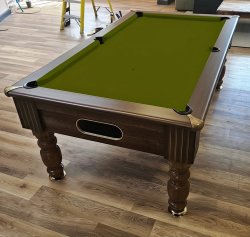 1-3 Week Delivery - 7ft Optima Monaco Dark Walnut Pool Table