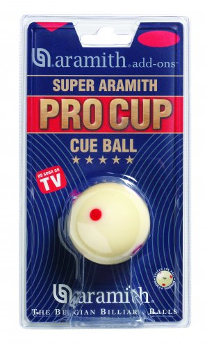 Aramith Pro Cup 1 7/8 Inch UK Size 6 Dot Cue Ball