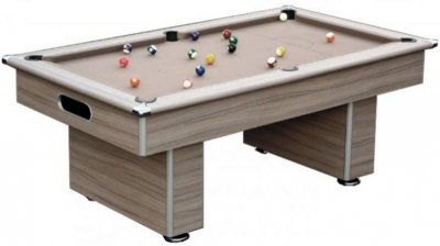 Gatley Classic Driftwood Pool Table with Taupe Cloth