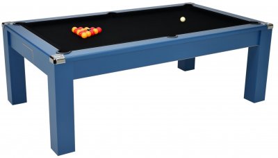 DPT Avant Garde 2.0 Midnight Blue Pool Dining Table with Black Cloth