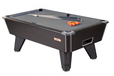 Supreme Winner Black table with Grey Wool Cloth