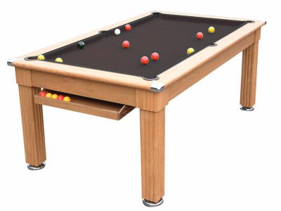 Traditional Pool Dining Table with Black Cloth