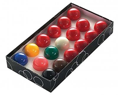 10 Red 2 Inch Snooker Ball Set