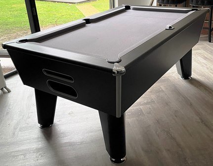 Optima Classic Black Slate Bed Pool Table