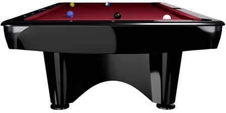 Dynamic III slate bed pool table in Black Gloss