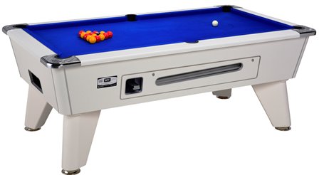 Omega Pro Mechanical Pool Table in White