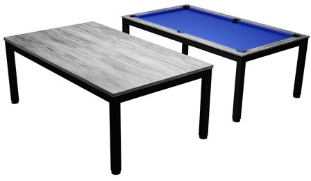 Dynamic Vancouver Black and Grey Dual Purpose pool dining table