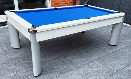 Fusion Outdoor Pool Table with Blue Cloth