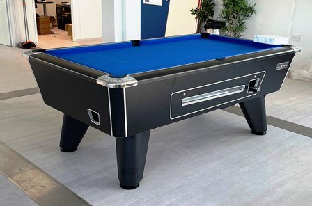 Supreme Winner Coin Operated Black Pool Table