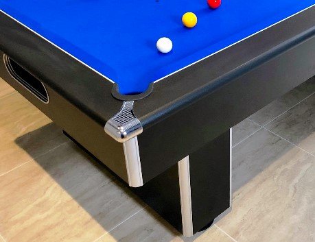 Classic Slimline Pool Table in Black
