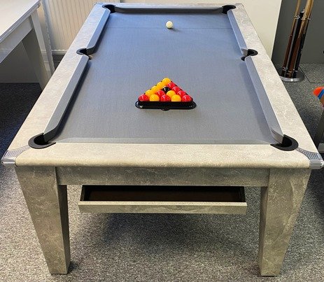 Italian Grey Classic Pool Dining Table 